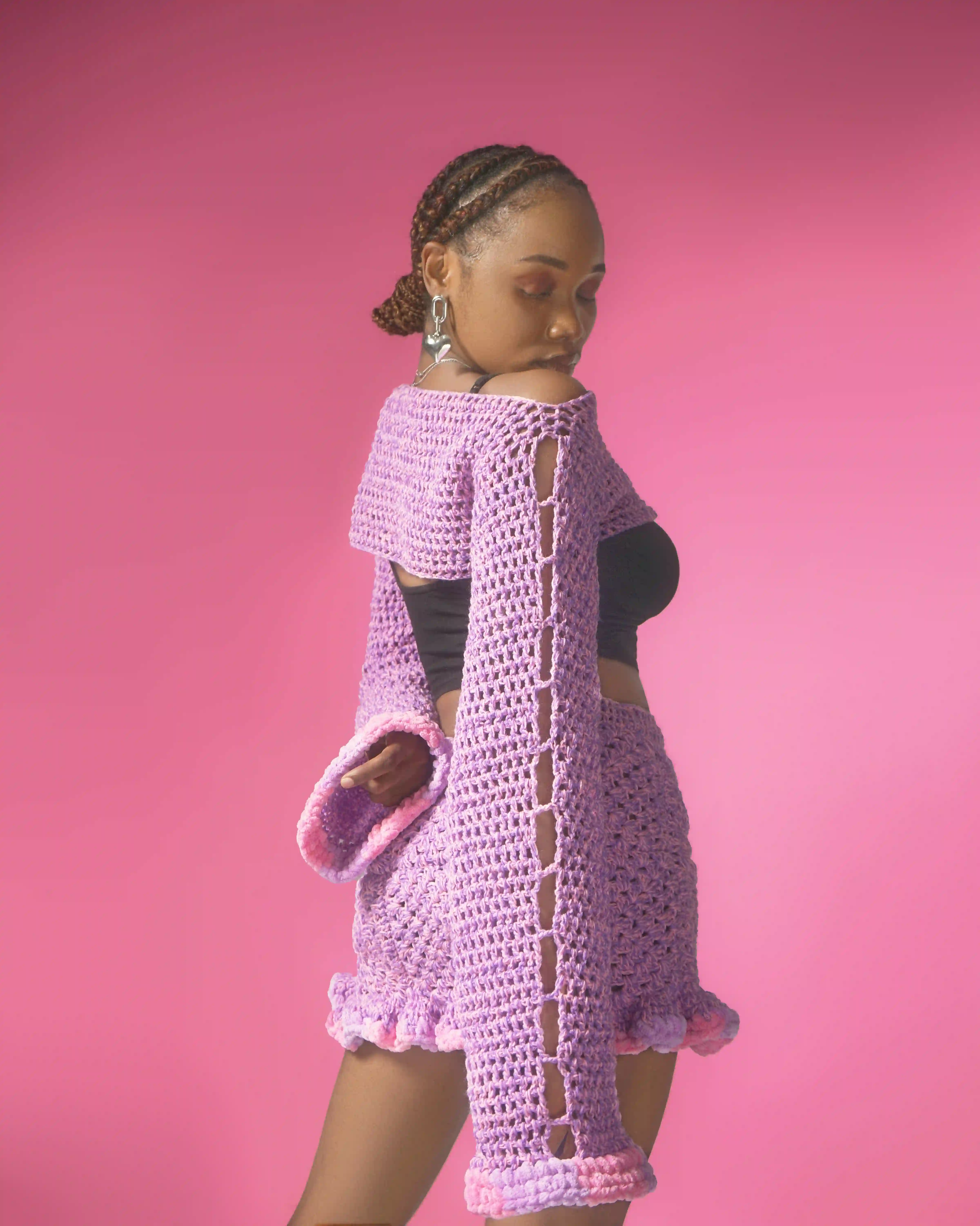 Aura Crochet Dress